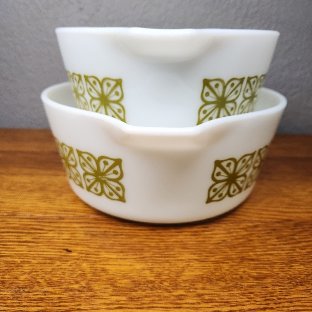 PYREX Autumn Floral Verde - Set of 2 - Picture 4 of 9